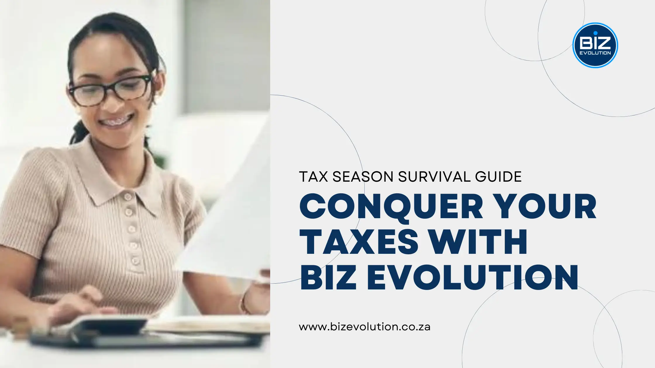 Business owner feeling stressed about taxes, with a calendar and paperwork