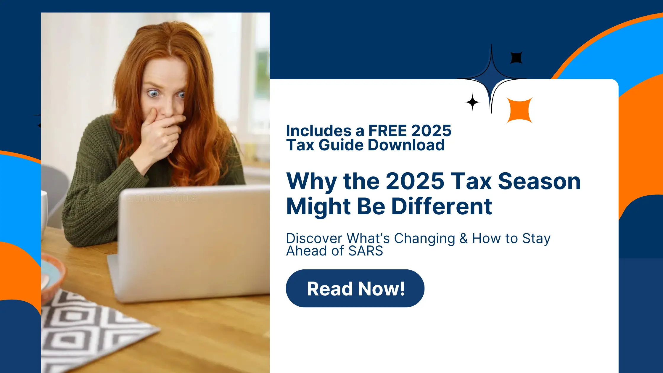 Tax consultant reviewing documents with a calculator and laptop, symbolizing tax season planning in South Africa 2025.