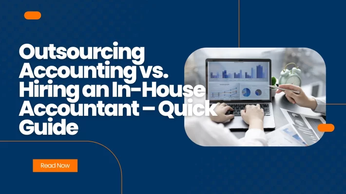 Business owner comparing outsourced accounting services and in-house accountant for financial management in South Africa