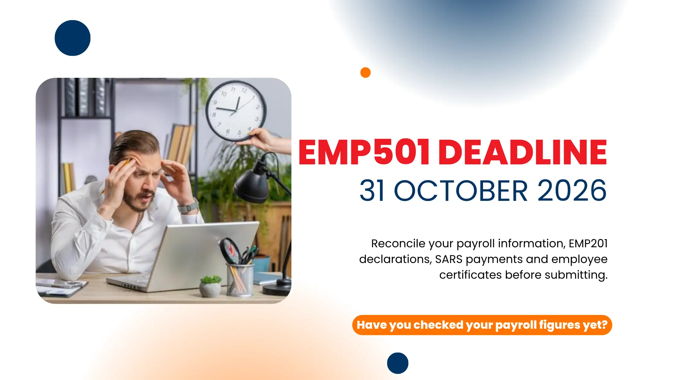 EMP501 2026 deadline of 31 October for South African employers